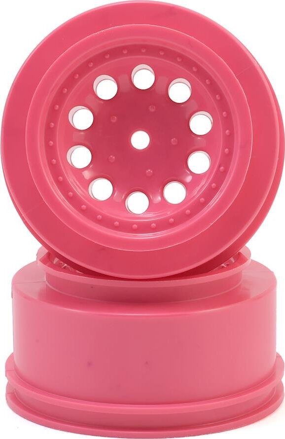 RPM 12mm Spline Drive "Revolver" Short Course Wheels (Pink) (2) (Slash Rear)